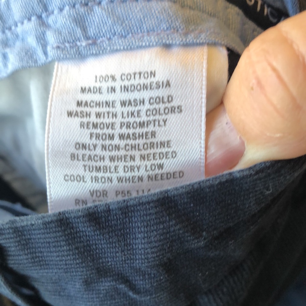 Mens 30 x 30 Náutica navy flat front pants excellent cond, slight ribbed fabric - Picture 3 of 6